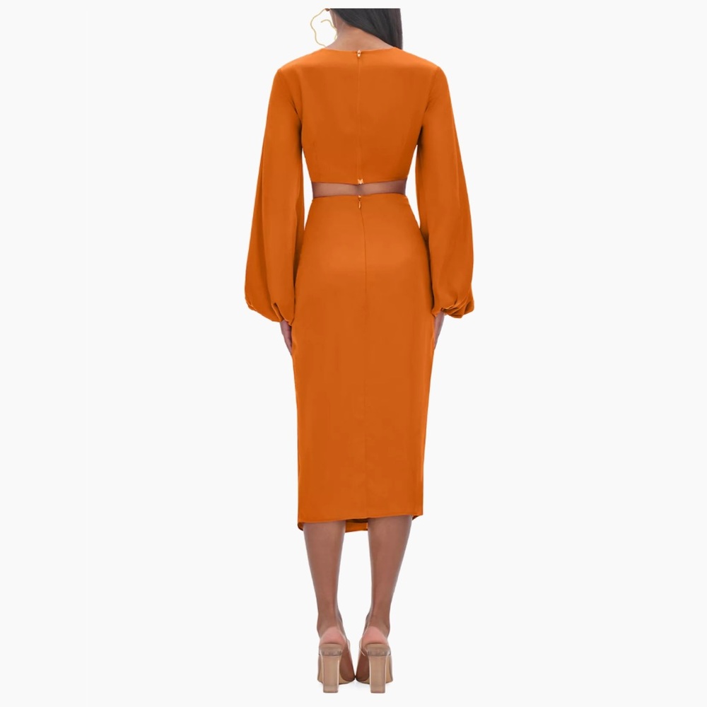 SET !! Behati Puff Sleeve cropped Top and Behati Midi Skirt Andrea Iyamah - Picture 3 of 3